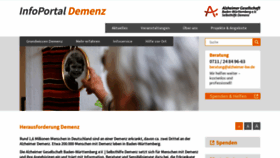 What Alzheimer-bw.de website looked like in 2024 (1 year ago)