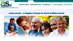 What Action-sociale.org website looks like in 2024 