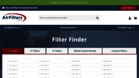 What Airfilters.com website looks like in 2024 