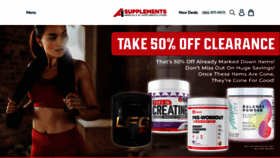 What A1supplements.com website looks like in 2024 