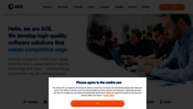 What Aoe.com website looks like in 2024 
