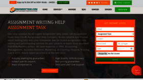 What Assignmenttask.com website looks like in 2024 