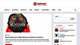 What Aarteez.com website looks like in 2024 