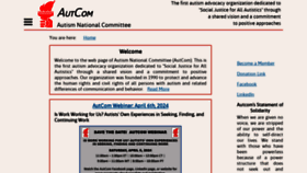 What Autcom.org website looks like in 2024 