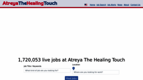 What Atreyathehealingtouch.com website looks like in 2024 