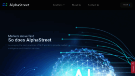 What Alphastreet.com website looks like in 2024 