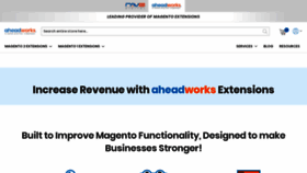 What Aheadworks.com website looked like in 2024 (1 year ago)