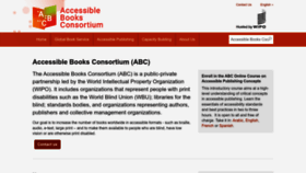 What Accessiblebooksconsortium.org website looks like in 2024 