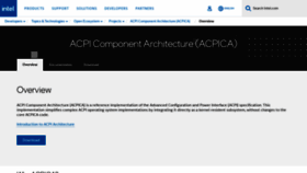 What Acpica.org website looks like in 2024 