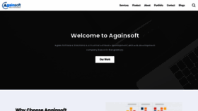 What Againsoft.com website looks like in 2024 