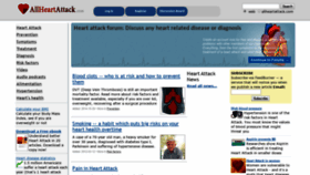 What Allheartattack.com website looks like in 2024 