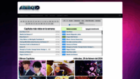 What Animeid.tv website looks like in 2024 