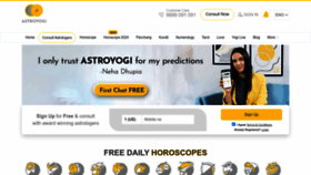 What Astroyogi.com website looks like in 2024 