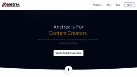 What Anstrex.com website looks like in 2024 