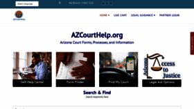 What Azcourthelp.org website looks like in 2024 