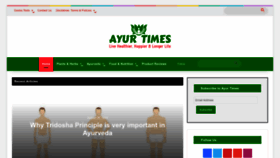 What Ayurtimes.com website looks like in 2024 