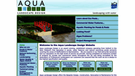 What Aqualandscapedesign.co.uk website looks like in 2024 