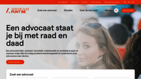 What Advocaat.be website looked like in 2024 (2 years ago)