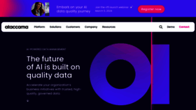 What Ataccama.com website looks like in 2024 