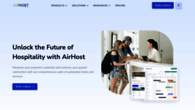 What Airhost.co website looks like in 2024 