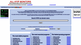 What Allhyipmonitors.com website looks like in 2024 