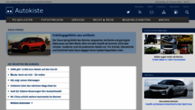 What Autokiste.de website looks like in 2024 