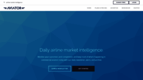 What Aviator.aero website looks like in 2024 
