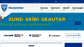 What Akureyri.is website looks like in 2024 