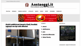 What Aostaoggi.it website looks like in 2024 