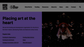 What Artscouncil-ni.org website looks like in 2024 