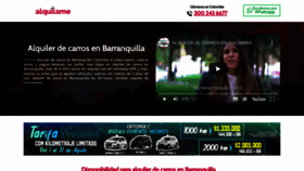 What Alquilerdecarrosenbarranquilla.com website looks like in 2024 
