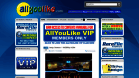 What Allyoulike.com website looks like in 2024 
