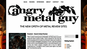 What Angrymetalguy.com website looks like in 2024 