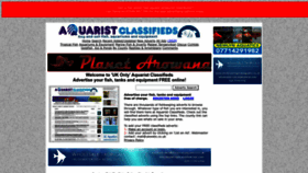 What Aquarist-classifieds.co.uk website looks like in 2024 