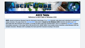 What Ascii-code.com website looks like in 2024 