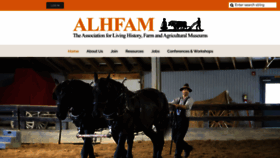 What Alhfam.org website looked like in 2024 (1 year ago)