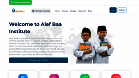 What Alefbaacademy.com website looks like in 2024 