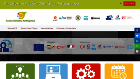 What Accionclimaticaparticipativa.org website looks like in 2024 