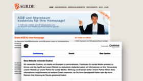 What Agb.de website looks like in 2024 