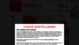 What Apotal.de website looks like in 2024 