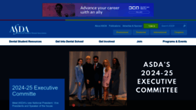 What Asdanet.org website looks like in 2024 