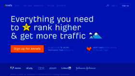 What Ahrefs.com website looks like in 2024 