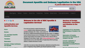 What Apostille-legalization.com website looks like in 2024 