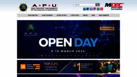 What Apiit.edu.my website looks like in 2024 
