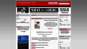 What Antiqueweek.com website looks like in 2024 