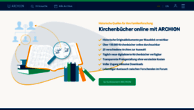 What Archion.de website looks like in 2024 