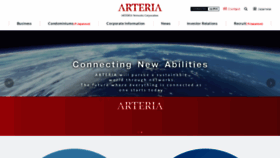 What Arteria-net.com website looks like in 2024 