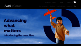 What Atos.net website looks like in 2024 