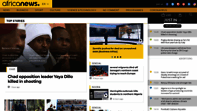 What Africanews.com website looks like in 2024 