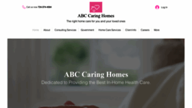 What Abccaringhomes.com website looks like in 2024 